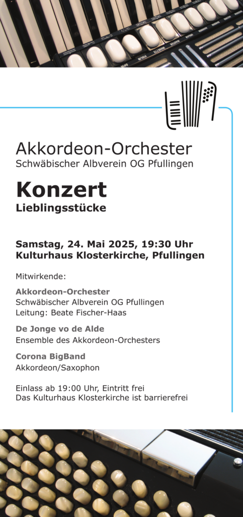 Konzertprogramm 24. Mai 2025